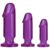 Kit de démarrage pour plug anal, ensemble de 3 pièces, violet