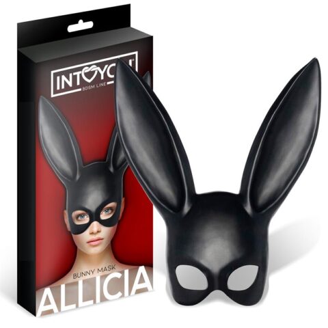 Czarna maska ​​króliczka Allicia