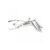 anal speculum with 3 spoons chrome silver