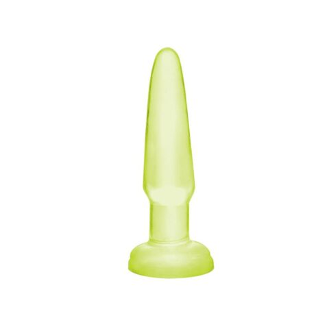 Basix Rubber Works Beginners Butt Plug - Colour Glow in the Dark