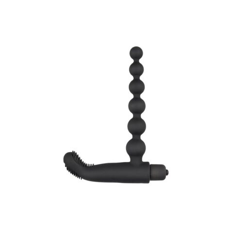 Beaded Buddy Anal Vibrator - Black