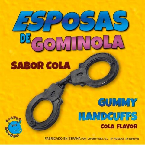 Black Gummy Handcufs with Cola Flavor