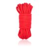 Corde de bondage en coton 10 mètres rouge