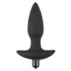 Butt Plug Fantasy Plug with Vibration Black