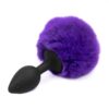 Butt Plug med Pompon Purple storlek S