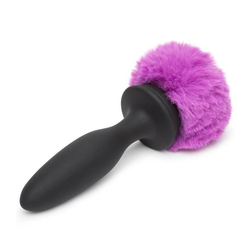 butt plug with vibration and remote control double base purple small 3