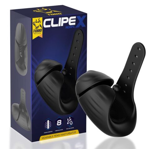 Clipex justerbar masturbator med clipssystem Premium Silikon Magnetisk USB