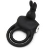 cock ring with rabbit for couples usb black