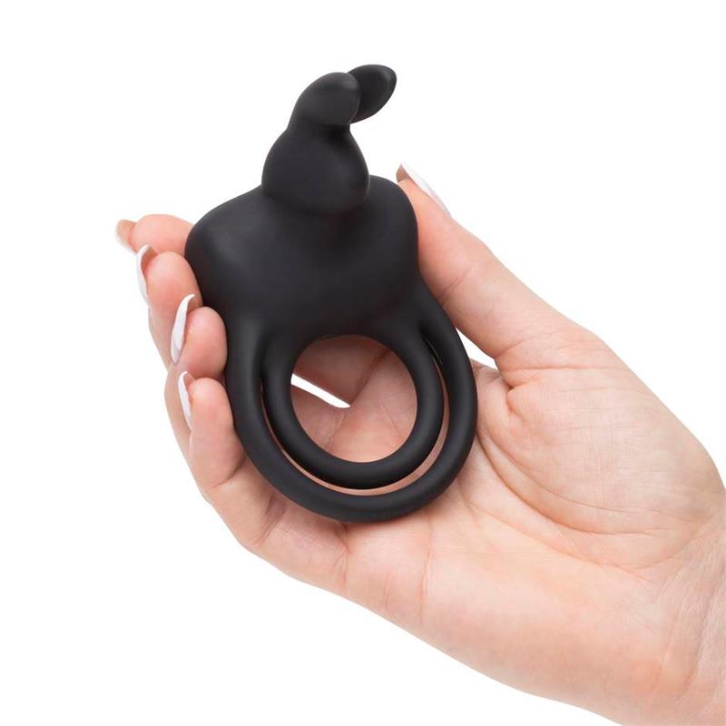 cock ring with rabbit for couples usb black 3