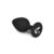 diamond plug medium - black