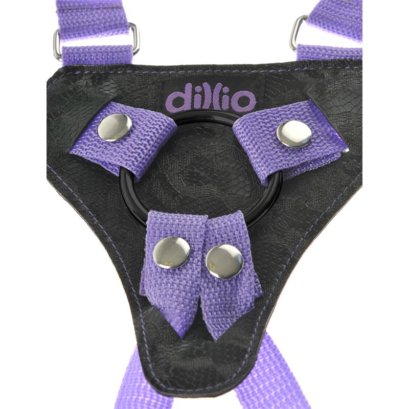 Dillio 7 Strap-On Suspender Harness Set Purple - Image 5