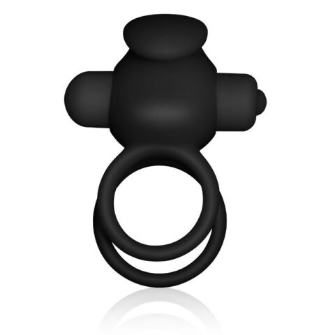 Double Vibrating Cockring Power Clit Duo Black
