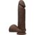 dual densisty dildo perfect d with testicles 8 chocolate