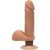 Dual Density Dildo Perfect D with Balls Vibrating 7 Caramel