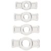 Elastic Cockring Set of 4 Clear