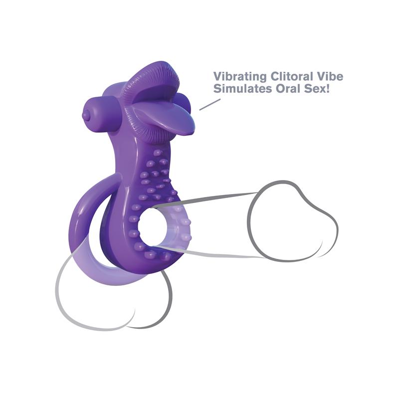 Fantasy C-Ringz Lovely Licks Couples Ring Purple - Image 2
