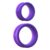 anneaux en silicone fantaisie c-ringz largeur maximale violet