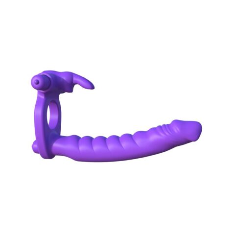 Fantasy C-Ringz Silicone Double Penetrator Lapin Violet