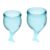 feel secure menstrual cup light blue pack of 2