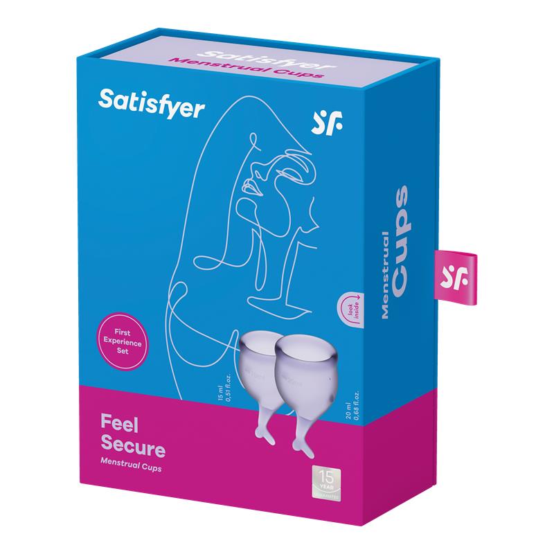feel secure menstrual cup lilla pack of 2 3