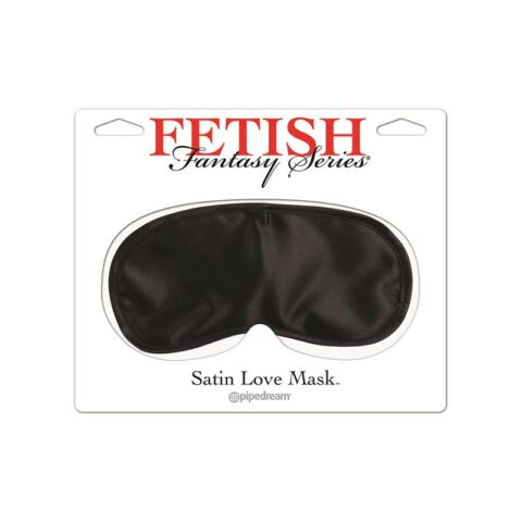 Fetish Satynowa maska ​​miłosna z serii Fantasy - czarna