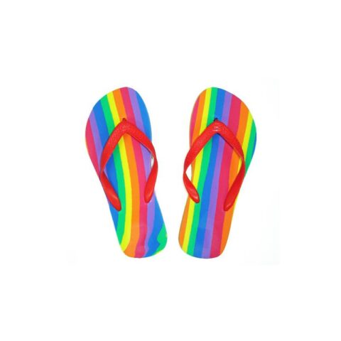 Flip-Flops mit LGBT + Flagge Größe 38-39