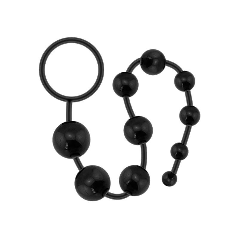 gflex bendable thai anal beads black 1
