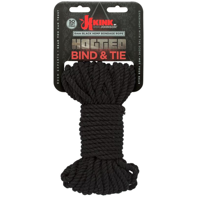 Hemp Bondage Rope 15 Meter Black - Image 2