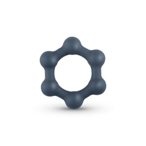 Hexagon Cockring Med Stålkulor