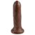 king cock realisic dildo with movable foreskin brown 6