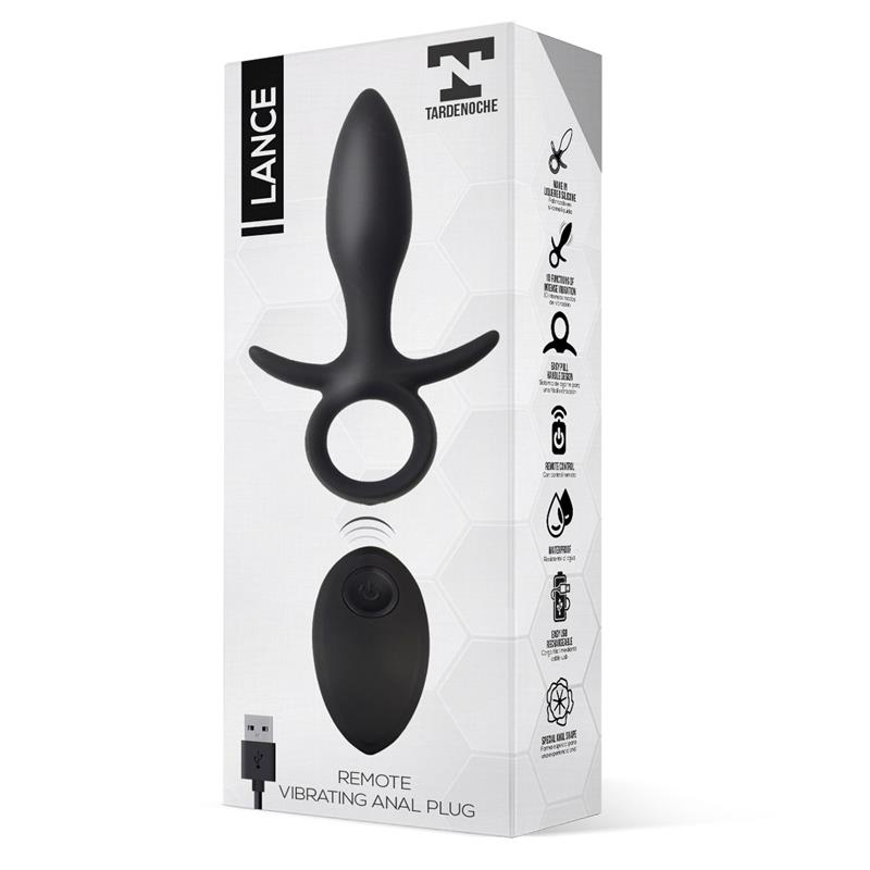 lance anal plug remote control liquified silicone usb 1