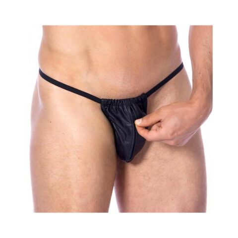 Leather Adjustable G-string One size