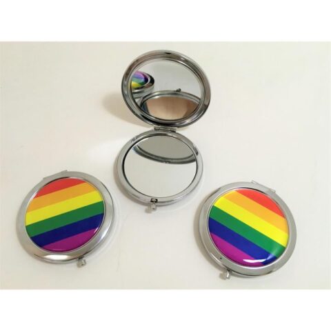 Miroir rond double LGBT+ Pride
