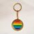 Runder Schlüsselanhänger aus Metall mit LGBT-Stolz