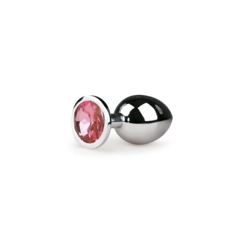 Plug anale in metallo n. 2 - argento/rosa