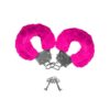 Neon Furry Cuffs Pink