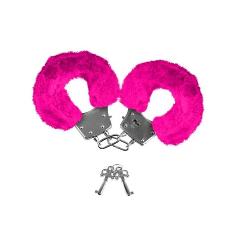 Neon Furry Cuffs Pink
