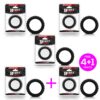 Pack 4+1 Solid Silicone Cock Ring 4.5 cm