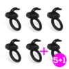 Pack 5 +1 Nepture Vibrating Ring Silicone Rechargeable USB
