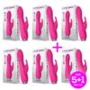 Pack 5+1 Couby Rabbit Vibe Silicone Rose