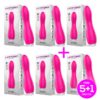 Pack 5+1 Douby Vibe Silicone Rose