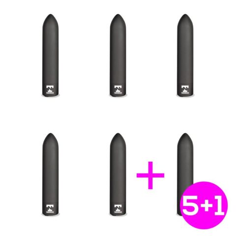 Pack 5+1 Shady Vibrating Bullet USB Rechargeable Waterproof