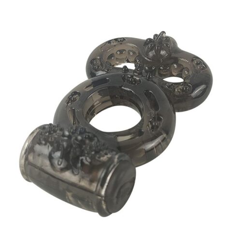 Penis Ring with Vibration Black