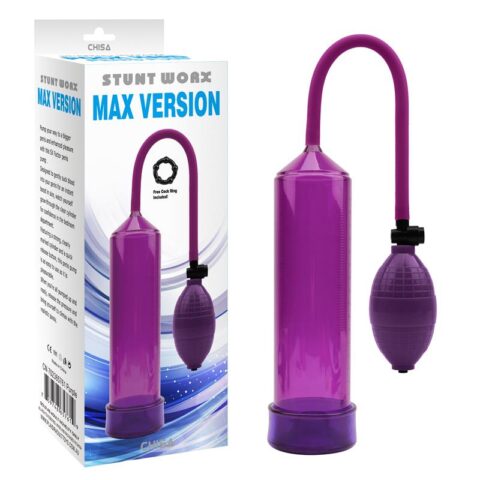 Bomba de succión de pene versión MAX Púrpura
