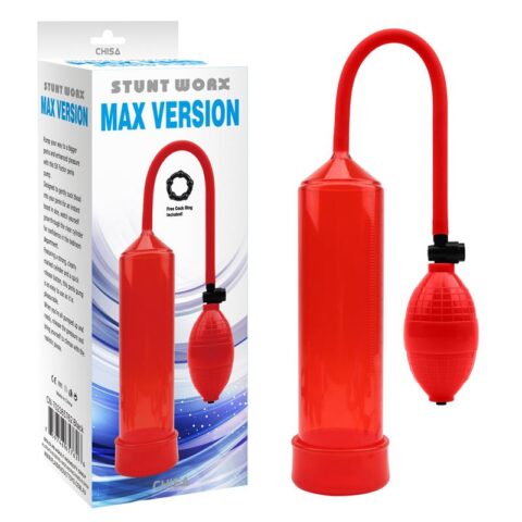 Bombe d'aspiration de pénis version MAX rouge