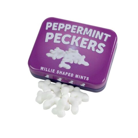 Peppermint Peckers Penisform, zuckerfrei