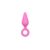 pink buttplugs with pull ring - small