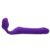 queens l strapless strap-on dildo size l silicone dark purple