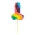 rainbow penis shaped lollipop