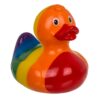 rainbow squeaking duck